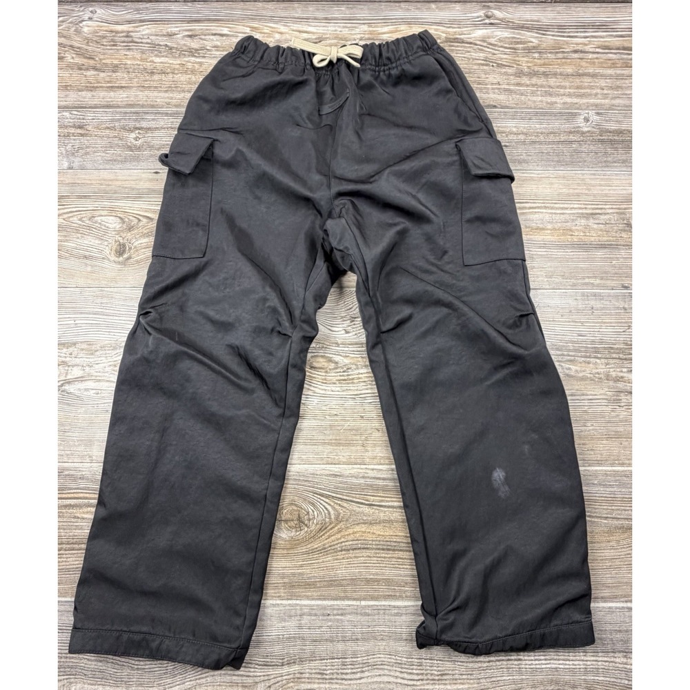 Essentials Fear Of God Youth Boys Cargo Pants Black Nylon Size 10 Streetwear